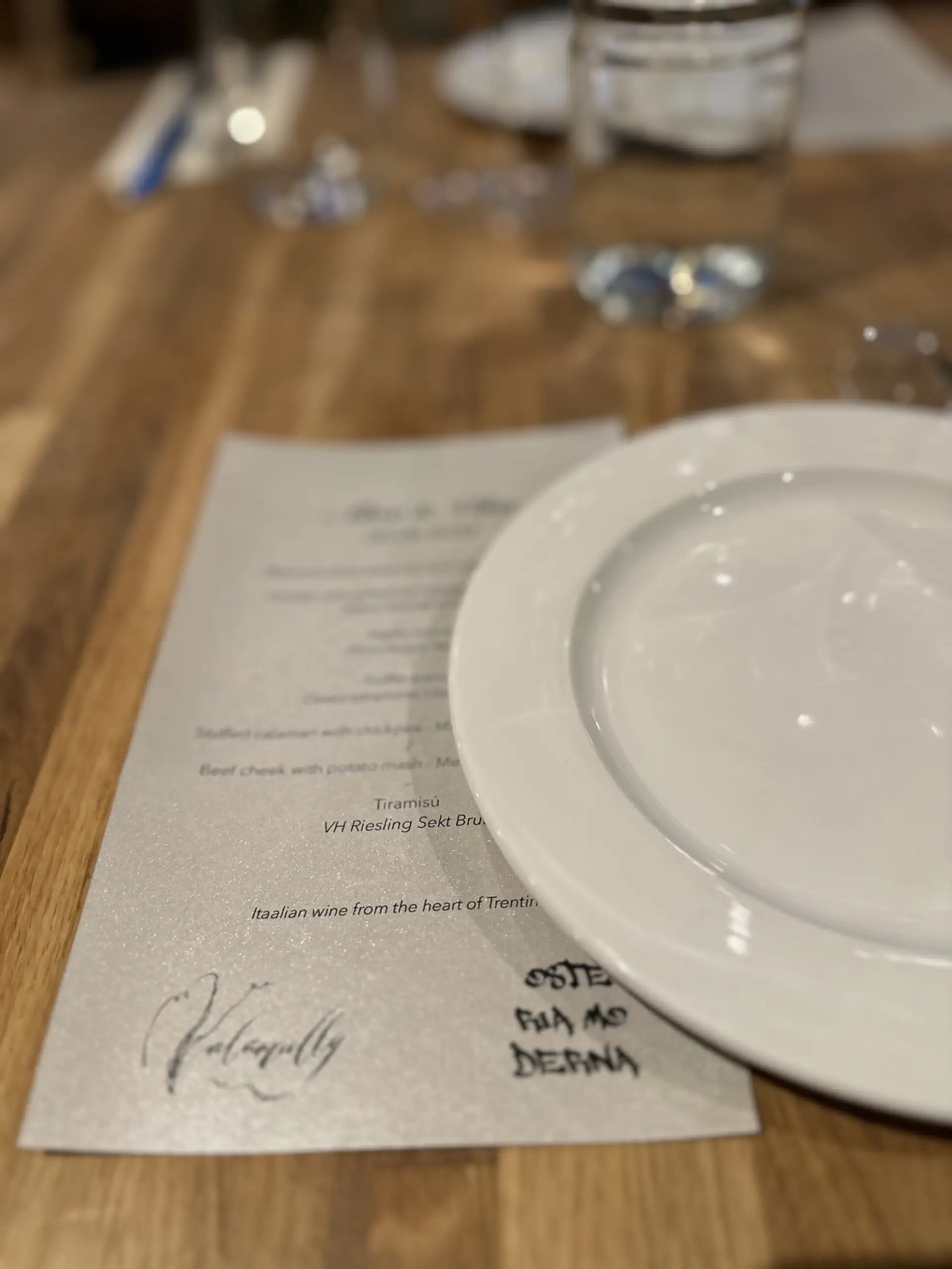 Osteria moderna degust menüü web